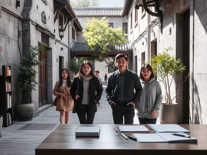师生团队在潮汕古巷中研学行走